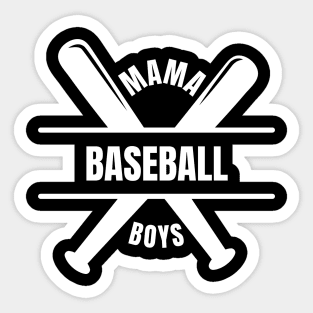 Baseball Mama Of Boys Sticker